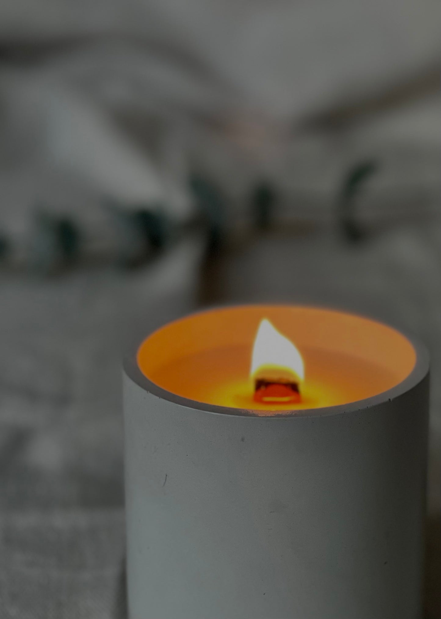 The Simple Concrete Candle