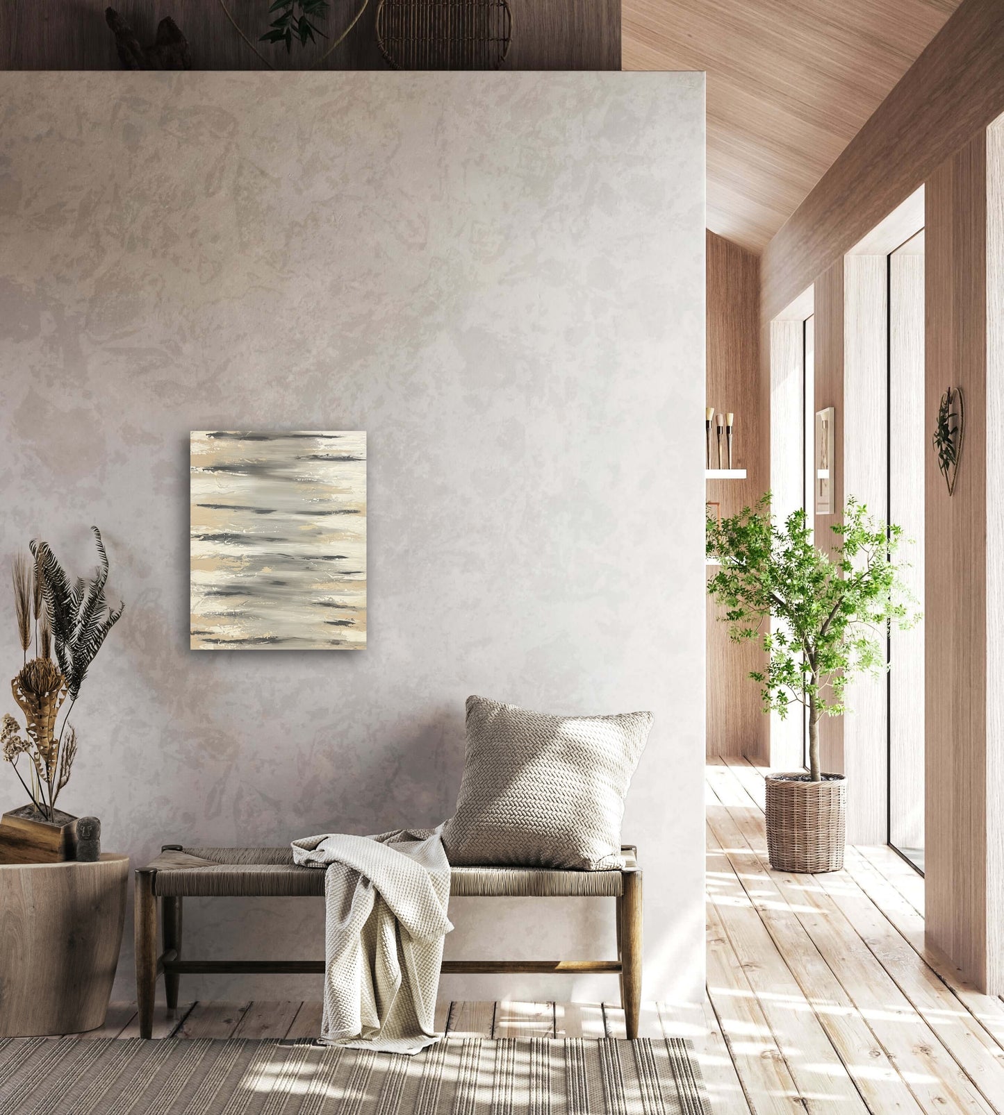 Abstract 3D Textured Wall Art